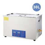 30L Ultrasonic Cleaner with Digital Timer & Heater, Professional Ultrasound Jewelry Cleaning Machine for Parts Denture Ring Watch