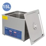 15L Ultrasonic Cleaner with Digital Timer & Heater, Professional Ultrasound Jewelry Cleaning Machine for Parts Denture Ring Watch