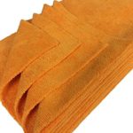 Detailer’s Preference Eurow Ultrasonic Cut Maximum Absorption Premium Cleaning Towels 350gsm Orange 16 x 16 Inches 12 Pack