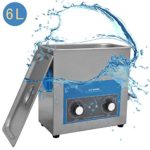 GT Sonic Ultrasonic Cleaner Stainless Steel 6L Commercial Ultrasonic Power Ultrasonic Cleaner Heater Anti-Corrosion Heating 450W 6L Ultrasound Cleaner Manual Control VGT-1860QT Series (6L)
