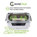 InvisiClean Professional Ultrasonic Cleaner Machine for Jewelry, Diamonds, Eyeglasses, Sunglasses, Dentures, and Rings – Pro Elite Model IC-2755