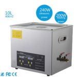 Ultrasonic Cleaner 10L Sonic Ultrasonic Jewelry Denture Parts Cleaner with Digital Timer Heater Control