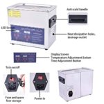 Professional Ultrasonic Cleaner with Digital Timer and Heater,304 Stainless Steel Jewelry Cleaner for Electronics, Laboratory Supplies, Glasses, Jewelry, Watches (3.2 L)