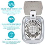 Ultrasonic Jewelry Cleaner Kit – New Premium Cleaning Machine and Liquid Cleaner Solution Concentrate – Digital Sonic Cleanser for Watches Glasses Dental and More