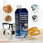 UltraSonic Cleaner Solution – The Jewelry Cleaner, Eyeglass Cleaner, Ring Cleaner. for Gold, Silver, Platinum Jewelry, Diamonds and More Non-Porous Precious and semi-Precious Jewelry. One 8 oz Bottle