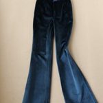 sunnyday-shop Fashion Pants Suit Female Velvet Suit Female+Wide Leg Pants Two Piece OL Suit wome,1 Pants Length 104,S