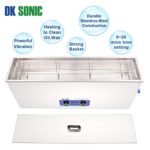 DK SONIC Professional Large 30L Ultrasonic Gun Cleaner with Timer Basket and Stainless Steel Tank for Rifle,Guns Parts, Bullets,Military Supplies, Brass,Carburetor,Engine Parts,Lab Tools,Golf Clubs