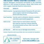 BrandMax BEC1 Tri-Clean Triple Enzymatic Cleaner, One gal Concentrate, Clean Green