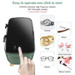 Zeonetak Ultrasonic Cleaner, Professional Ultrasonic Jewelry Cleaner, Portable Household Jewelry Cleaner Ultrasonic Machine for Cleaning Eyeglasses, Rings, Coins, Watches, Dentures, Utensils(Green)