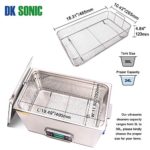 DK SONIC 30L Large Touch Ultrasonic Cleaner with Heater,Timer,Multiple Cleaning Mode for Carburetor,Automotive Parts,Gun Parts,Circuit Board, Industrial Commercial Ultrasound Cleaning Machine