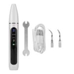 Electric Dental Calculus Remover – Intelligent Ultrasonic Electric Dental Scraper Polisher for Fighting Tartar Tooth Stains Teeth Polishing – Polishing Cleaning Tools with Replacement Heads