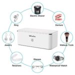 WiFamTon Professional Ultrasonic Cleaner Machine, Dental & Jewelry Cleaner Machine, 15 oz. Tank for Eyeglasses, Sunglasses, Rings, Necklaces, Razors, Dentures, Watchband, Coins, Tools & Parts