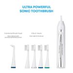 AquaSonic Home Dental Center Ultra Sonic Rechargeable Electric Toothbrush & Smart Water Flosser – Complete Family Oral Care System – 10 Attachments and Tips Included – Various Modes & Timers