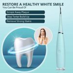 CARESY Electric Plaque Remover for Teeth – Cleaning Tarter Dental Calculus Tool for Adults, Portable and Rechargeable, Helps Restore Whiteness, Prevents Odours or Discoloration (Blue)