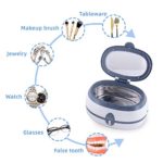 35W Professional Jewelry Cleaner 40KHz Ring Watch Diamond Glasses Ultrasonic Machine Deep Cleaning Tool w/Basket