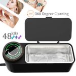 Ultrasonic Cleaner, Electric Ultrasound Clean Machine with Stepless Adjustment for Jewelry, Rings, Eyeglasses, Lenses, Dentures, Watches (20W/ 650ml)