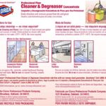 Clorox Commercial Solutions Professional Floor Cleaner & Degreaser Concentrate Refill, 128 Ounces (30892)