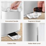 kealive Humidifiers for Bedroom, Professional Cool Mist Humidifier with Essential Oils Tray, 5L/1.3Gal, 26db Whisper Quiet, Adjustable Mist Output, Auto-Shut Off for Baby Room, 360° Nozzle, 50 Hours