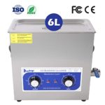 Mechanical Ultrasonic Cleaner/Stainless Steel Electronics Cleaners Ultrasonic Jewelry Cleaner for Diamonds Dentures&Rings/US Plug 360HT 180W 6L 40kHz 110V 60Hz / Blue