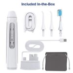 2 in 1 Water Flosser and Electric Toothbrush Combo, YaFex Electric Flosser Teeth Cleaner with Toothbrush, Rechargeable Oral Irrigator, 2 Jet Tips,1 Brush Head
