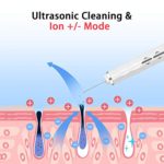 Skin Scrubber Ultrasonic Skin Spatula Blackhead Remover Pore Cleaner Facial Scrubber Spatula Rechargeable Comedone Extractor Facial Deep Cleansing for Women Men