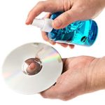 Premium CD Cleaner Solution Spray – Compact Disc CD-DVD Cleaning Fluid with Microfiber Anti-Static Cloth 7oz