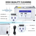 Anbull 22L Professional Ultrasonic Parts Cleaner Machine with 304 Stainless Steel and Digital Timer Heater for Jewelry Watch Coin Glass Circuit Board Dentures Small Parts