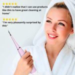 CARESY Electric Plaque Remover for Teeth – Cleaning Tarter Dental Calculus Tool for Adults, Portable and Rechargeable, Helps Restore Whiteness, Prevents Odours or Discoloration (Pink)