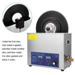 KOET Vinyl Record Cleaner Spin Rack, Ultrasonic Rotating Washer Adjustable Power Audio Bracket Accessories for Discs EP Vinyl Records