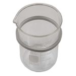 iSonic BHK02A ABS Plastic, Borosilicate Glass Double Beaker Holder for P4861, P4862 and P4875 (Including Two 500Ml Beakers, Two Beaker Covers)