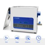 Ultrasonic Cleaner, 304 Stainless Steel Professional Ultrasonic Cleaners with Digital Timer & Heater for Jewelry Watch Glass Circuit Board Dentures Small Parts Dental Instrument (6L)