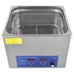 Ultrasonic Cleaner?60AL 15L Professional Digital Ultrasonic Washing Machine?Temperature Adjustable?Timer Digital?Jewelry Glasses Cleaner?Industrial Commercial Ultrasonic Cleaning Machine 40KHz(110V)