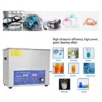 Ultrasonic Jewelry Cleaner,6L Digital Ultrasonic Cleaner Industria Power Temperature Adjustable Laboratory Cleaning Supplies 40KHz (US Plug)