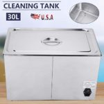 Digital Ultrasonic Cleaner, 30L Stainless Ultrasonic Cleaning Tank Sonic Bath Cleaner with Timer and Heater, for Jewelry, Household Commodities, Glasses, Coins, Metal Parts Cleaning