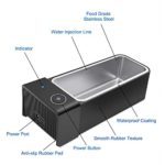 Ultrasonic Cleaner -600ml Low Noise Wash Machine for Cleaning Eyeglasses, Jewelry, Watches, Razors, Dentures Combs,Black