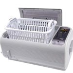 iSonic P4862 Commercial Ultrasonic Cleaner with Suspendible Basket and Secondary Cleaning Tank, 1.6 gal/6 L, 110V, Light Gray Color, 20.3 inches x 12 inches x 9.4 inches