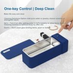 Ultrasonic Jewelry Cleaner Blue 600ML for Jewels 52kHz, Watch, Ring, Denture, Glasses