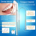 Household Electric Plaque Remover for Teeth, iFanze Tooth Cleaner Dental Calculus Remover, Tartar Scraper with 1 Mouth Mirror and Tongue Cleaner – Teeth Cleaning Kit Powered by USB