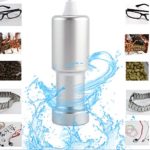 Ultrasonic Cleaner, Portable Aluminium Alloy Ultrasonic Fruits Eyeglass Jewelry Cleaner(US 100-120V)