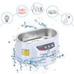 Ultrasonic Cleaner, Professional Ultrasonic Jewelry Cleaner with Timer, Portable Household Ultrasonic Cleaning Machine, Eyeglasses Denture Cleaner, 0.6L