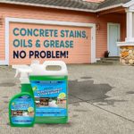 Safe ‘n Easy Concrete Oil, Grease Cleaner & Stain Remover Spray. Heavy Duty. Garage Floors & Driveways, Non-Toxic, Safe, No Odor, No Hazardous Fumes, No Scrubbing, Spray On, Rinse Off (1 Gallon)
