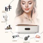 Venussar Ultrasonic Cleaner, Sonic Jewelry Cleaning Machine 300ML, 45kHz Professional Ultrasonic Jewelry Cleaner Machine for Glasses, Jewelry, Watches, Dentures, 4 Gear Adjustable