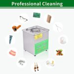 15L Stainless Steel Ultrasonic Cleaner,Lab Ultrasonic Cleaner,Jewelry Cleaner,40khz 360W Professional Ultrasonic Parts Cleaner with Gloves,for Glasses Watches Electronic Dental Tools More Cleaning
