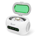 Ultrasonic Jewelry Cleaner Machine – ONEZILI 600ml Compact Ultrasonic Cleaner with Degas Digital Timer for Cleaning Eyeglasses, Razors, Dentures, Combs, Tools, Parts, Instruments