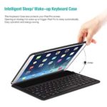 LEVREA Foldable Wireless Keyboard, Folding Portable Bluetooth Keyboard with Stand Holder