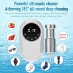 GLITTE RLIVE Fruits Untrasonic Cleaner,110V 70W 50KHZ G5 Mini Protable Sonic Cleaner, Ultrasonic Washing Machine for Vegetables Fruit,Underwear,Socks,Jewelry Washer