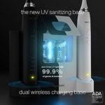 AquaSonic DUO PRO – Ultra Whitening 40,000 VPM Electric Smart ToothBrushes – ADA Accepted – 4 Modes with Smart Timers – UV Sanitizing & Wireless Charging Base – 10 ProFlex Brush Heads & 2 Travel Cases