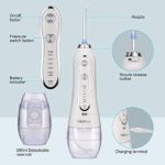 H2ofloss Water Flosser Professional Cordless Dental Oral Irrigator – Portable and Rechargeable IPX7 Waterproof