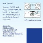Refresh Classic Lubricant Eye Drops For Dry Eyes, Preservative-Free,0.01 Fl Oz Single-Use Containers, 50 Count