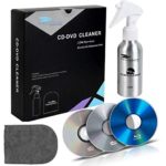 CD DVD Cleaner Solution Spray Fluid – Premium Compact disc Cleaning Kit with Anti-Static Microfiber Cloth Glove 4oz